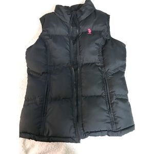 BLACK US POLO VEST
